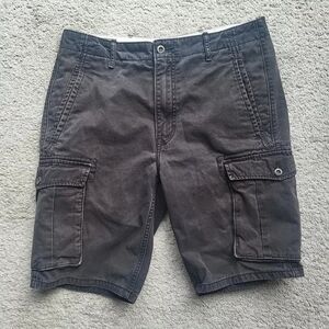 Levi's Cargo Shorts Mens W35 Black Chino White Label Hiking Camping Workwear